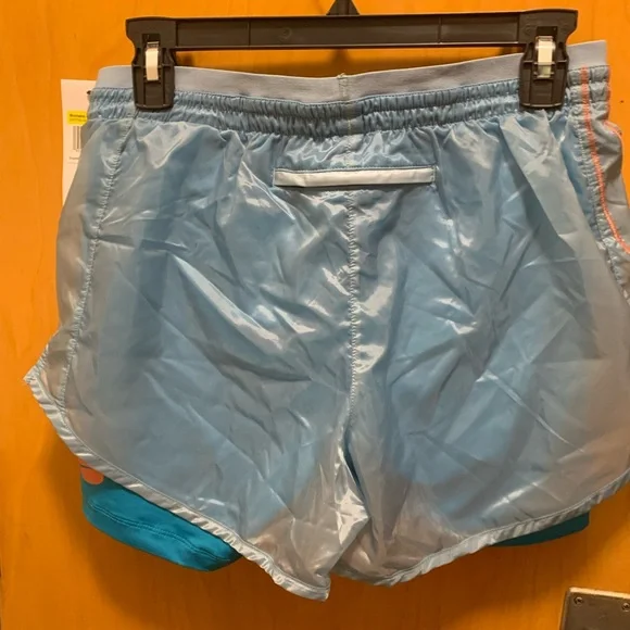 NIKE NWT Icon Clash Tempo Luxe Blue Running Shorts Women’s Small Lined - Picture 2 of 5